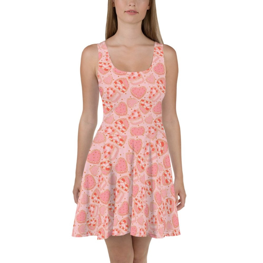 Vintage Heart Cake Swing Pin Up Dress